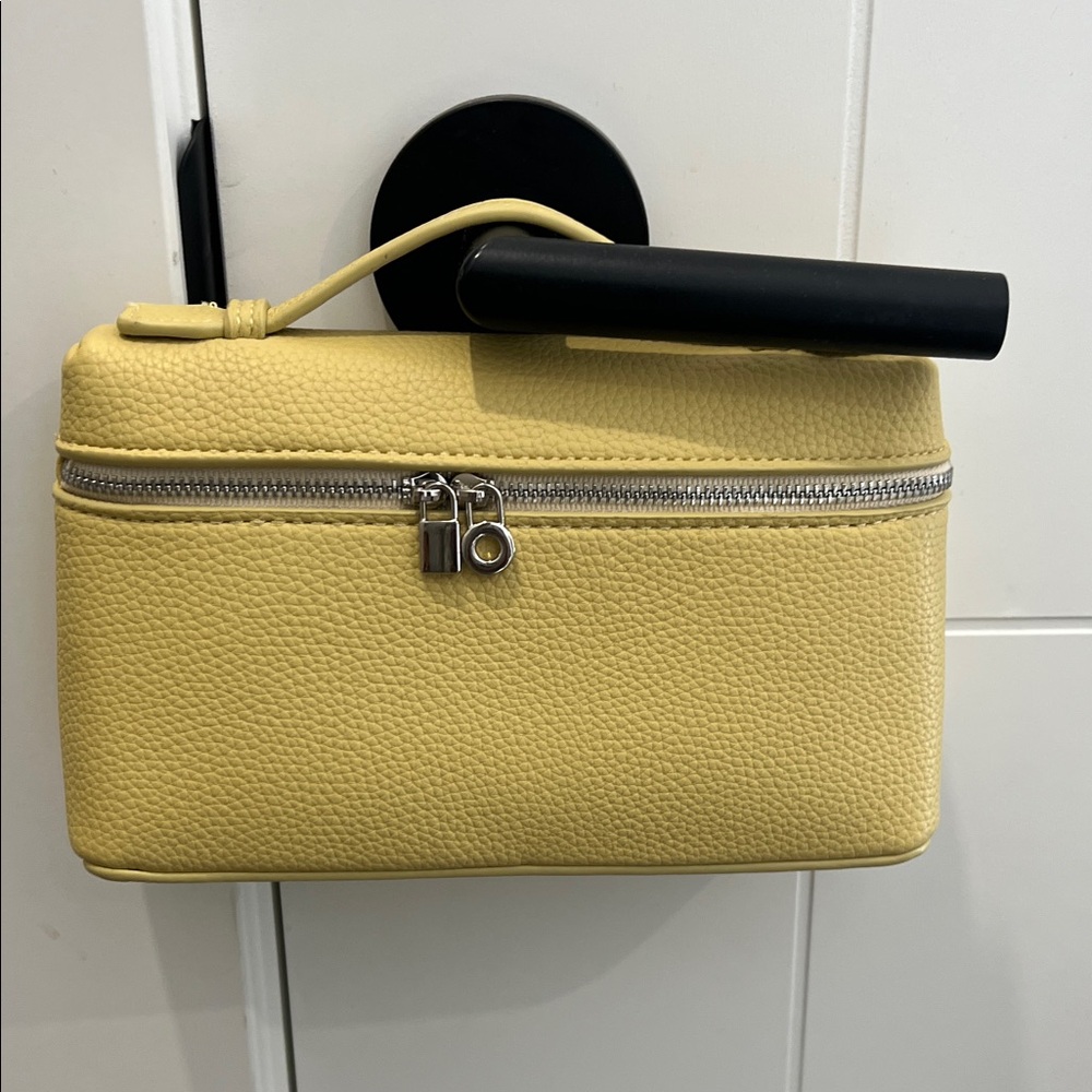 Vanity style bag with strap